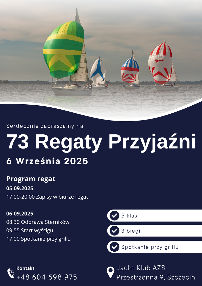 Featured image of post Serdecznie zapraszamy na 73 Regaty Przyjaźni